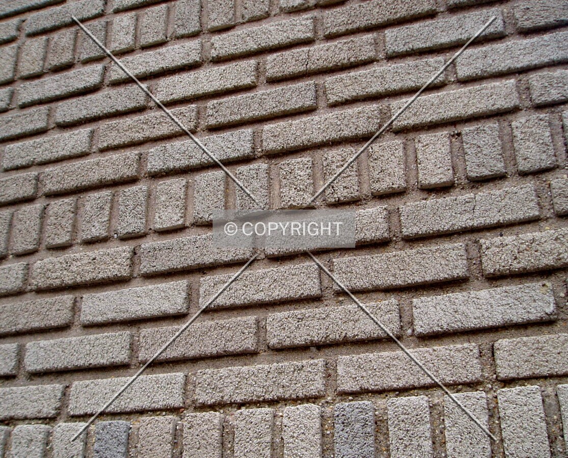 Bricks that make up the facade