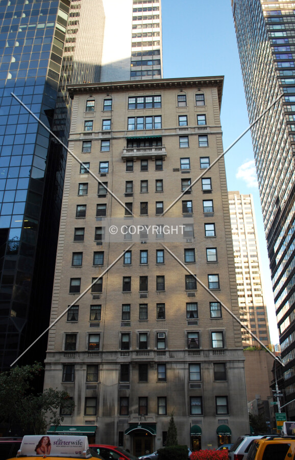 Front, along Park Avenue