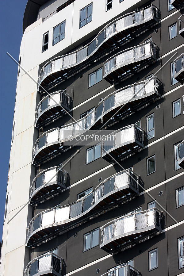 View of the balconies