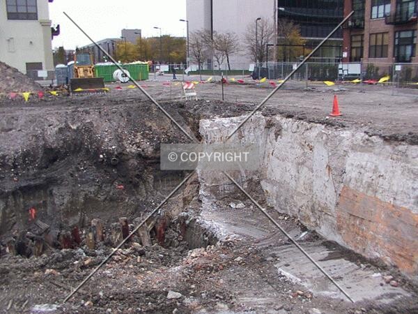 Excavation on the east side