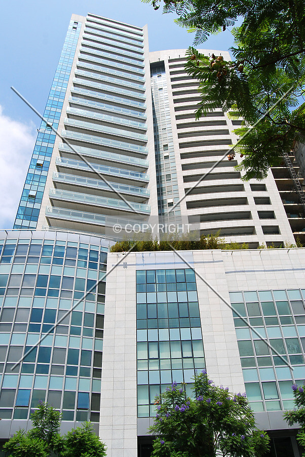 Looking up from Adnan el Hakim Street