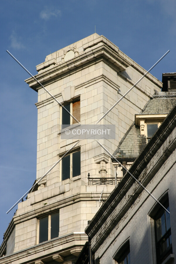 Top of the northwest corner from Air Street