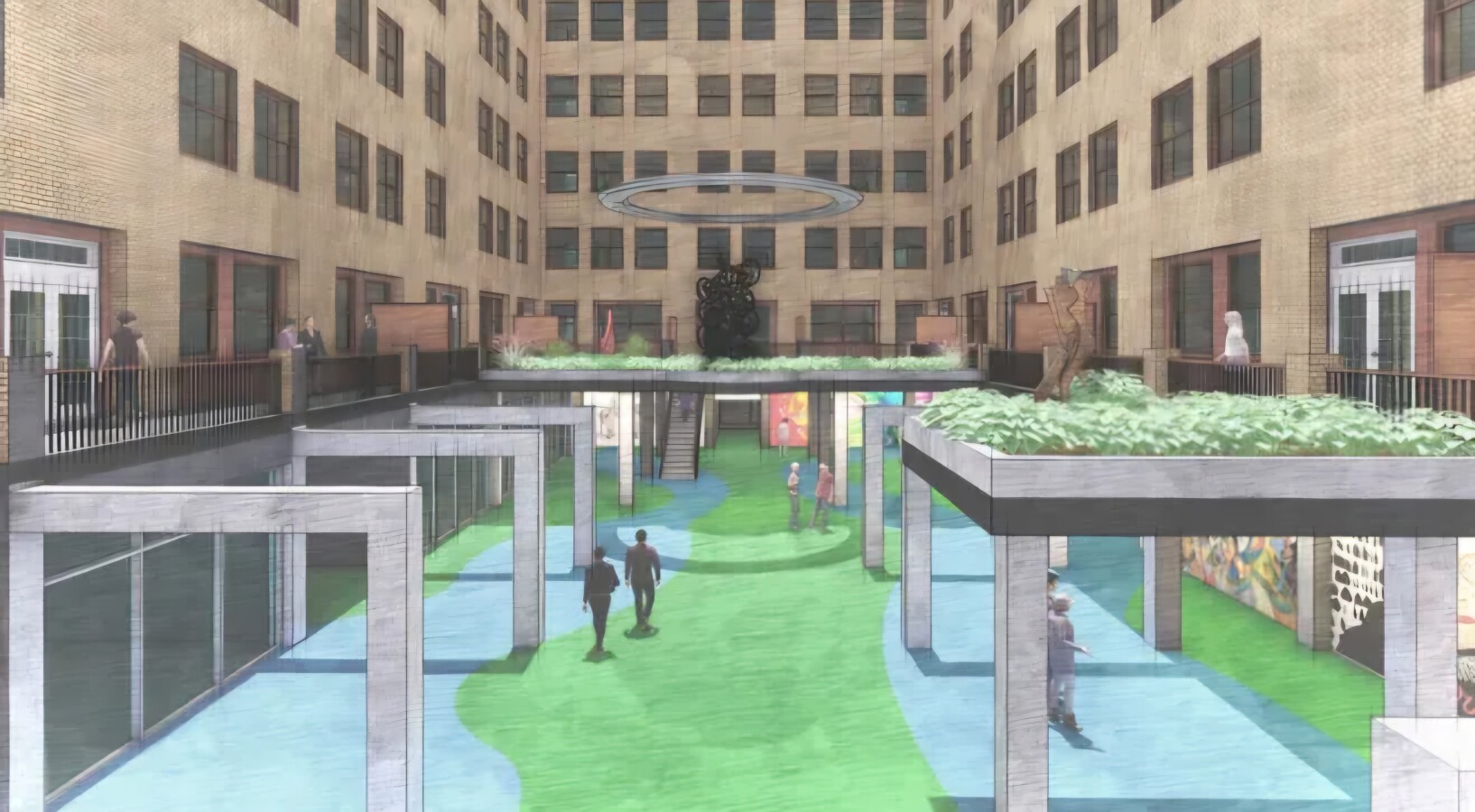 Rendering of proposed renovations