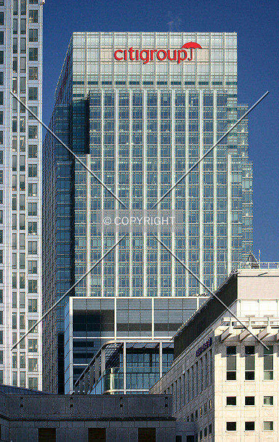 View east from Cabot Square