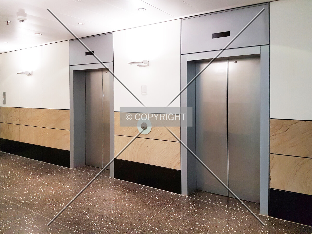 Two of the elevators