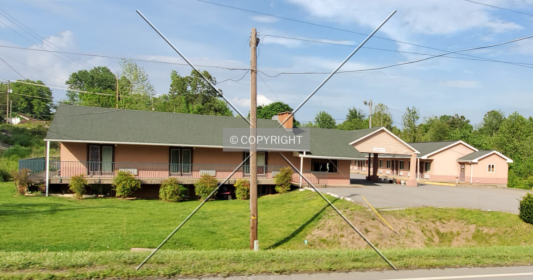 Northwest view; May 16, 2020