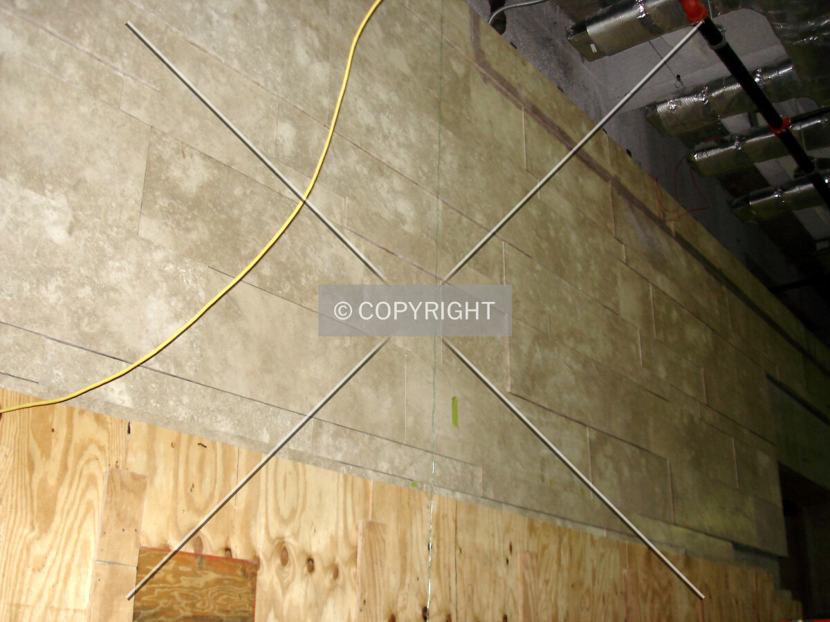 View of the lobby wall