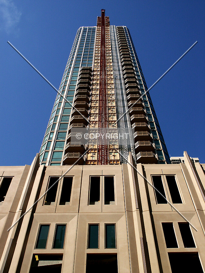 Looking up from the south