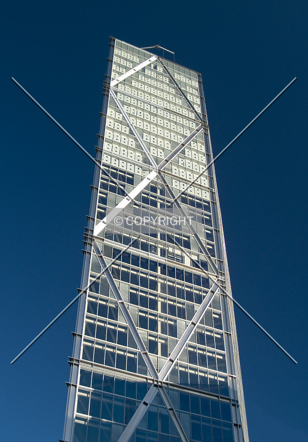 Looking up from the south
