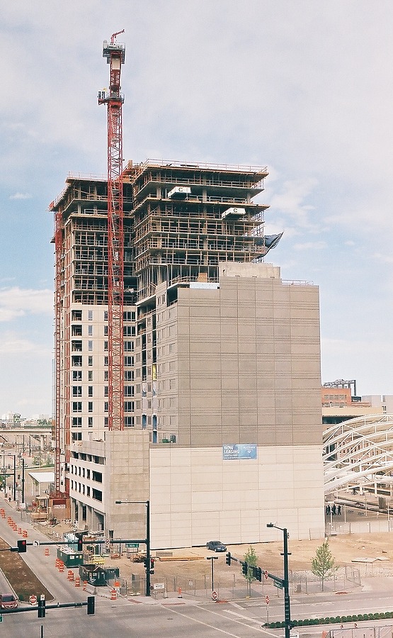 Elevated view from the southwest