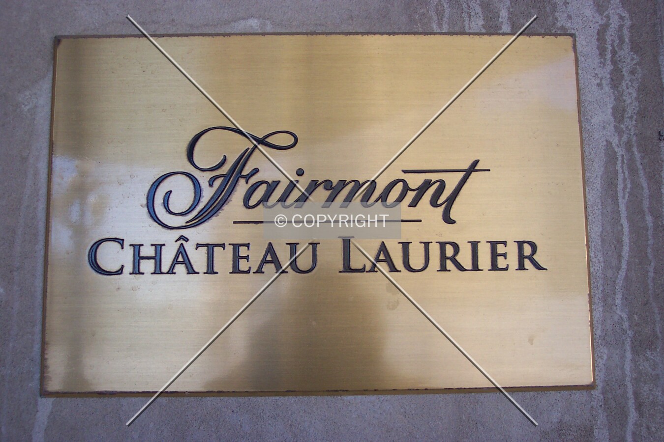 Side entrance plaque