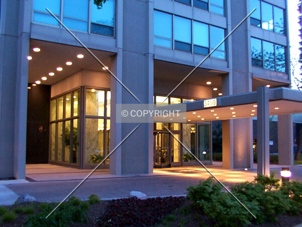 Entrance at twilight
