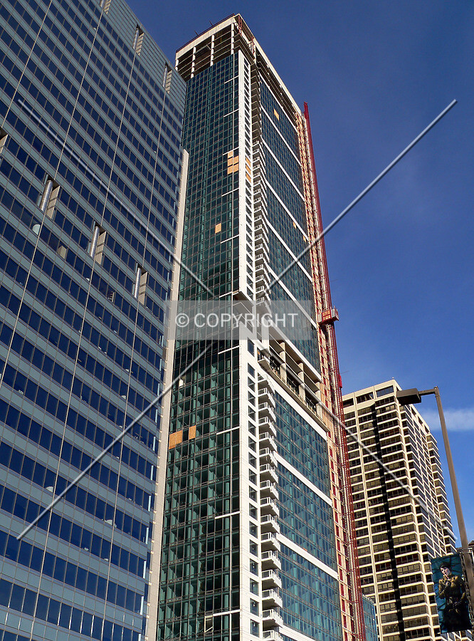 View to the northeast from Randolph Street