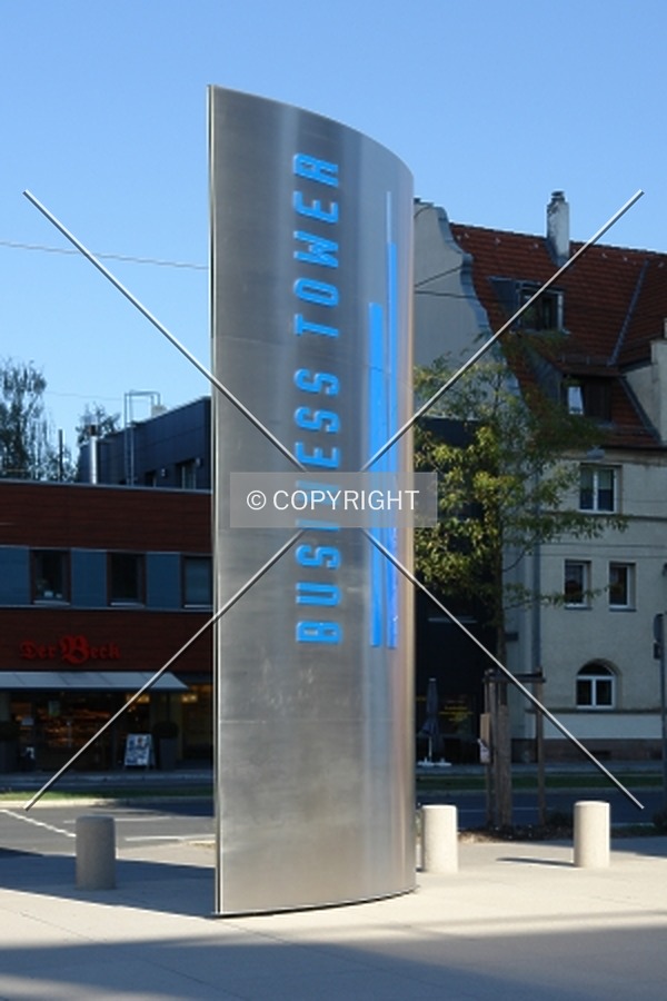 Business Tower sign