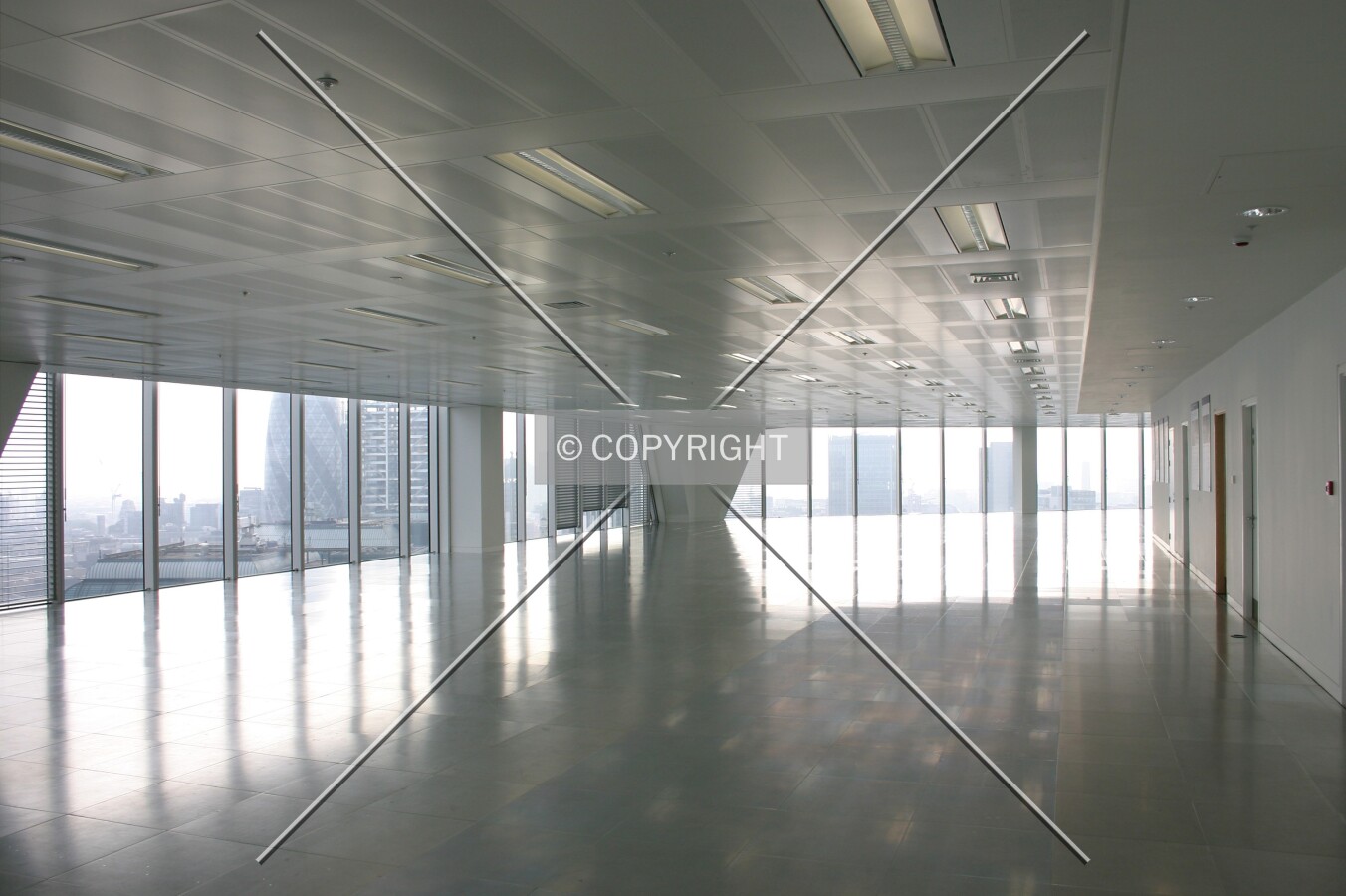 View across the 17th floor