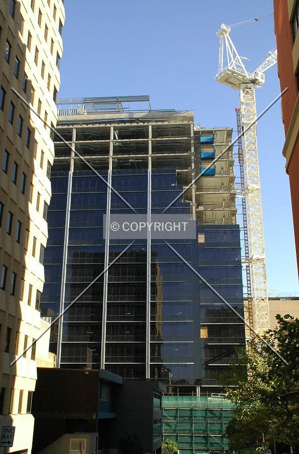 North facade nearing completion