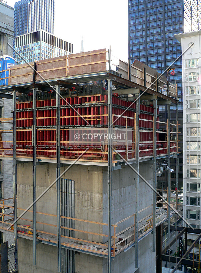 View to the southwest towards the southern core