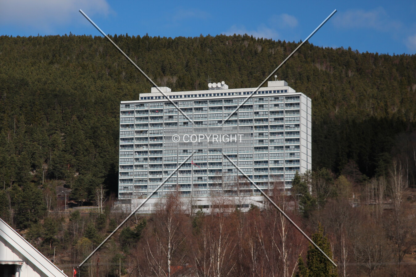 View from the south.