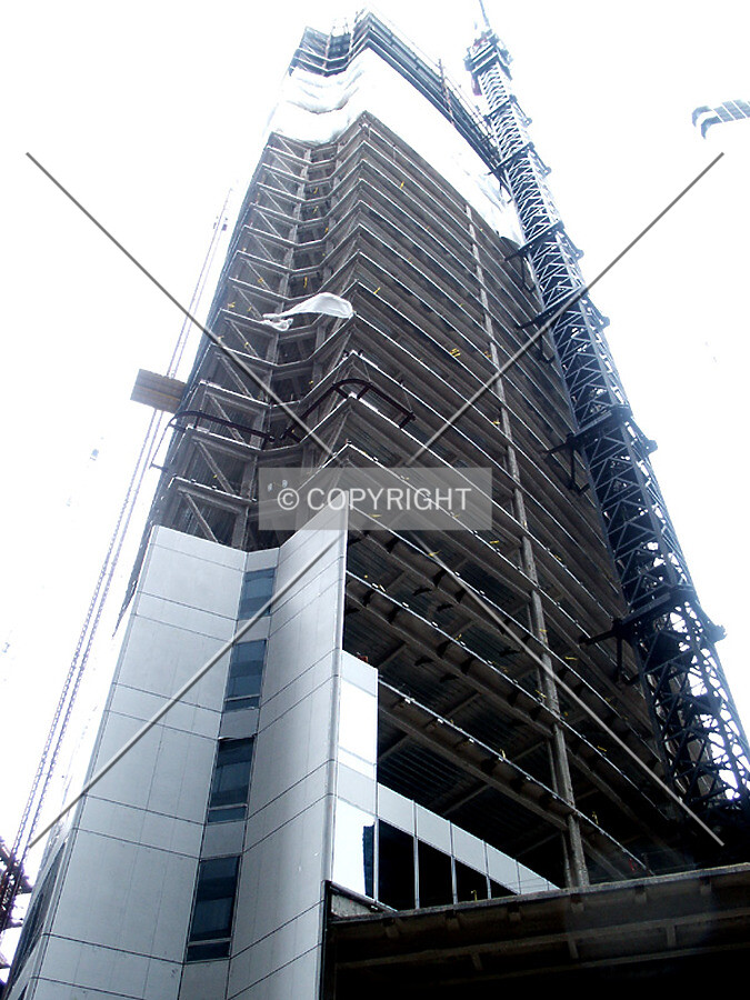 Looking up from Franklin Street