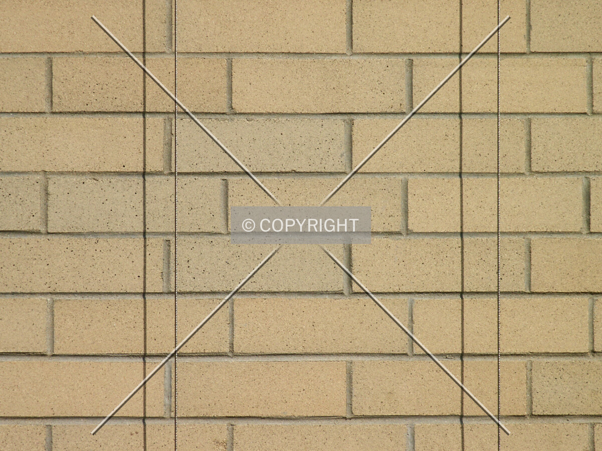 Close-up of the brick facade