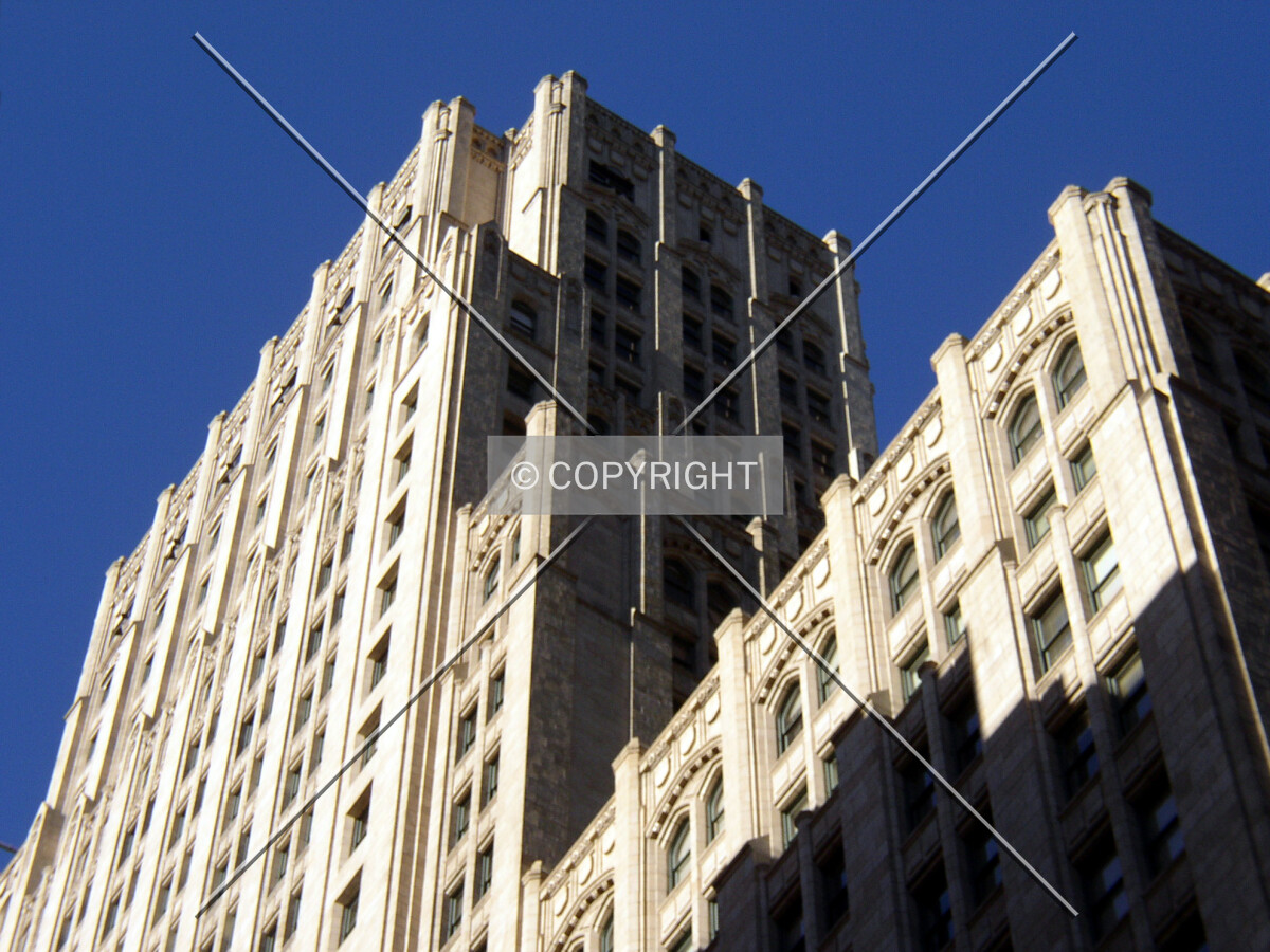 Looking southwest from Pine Street