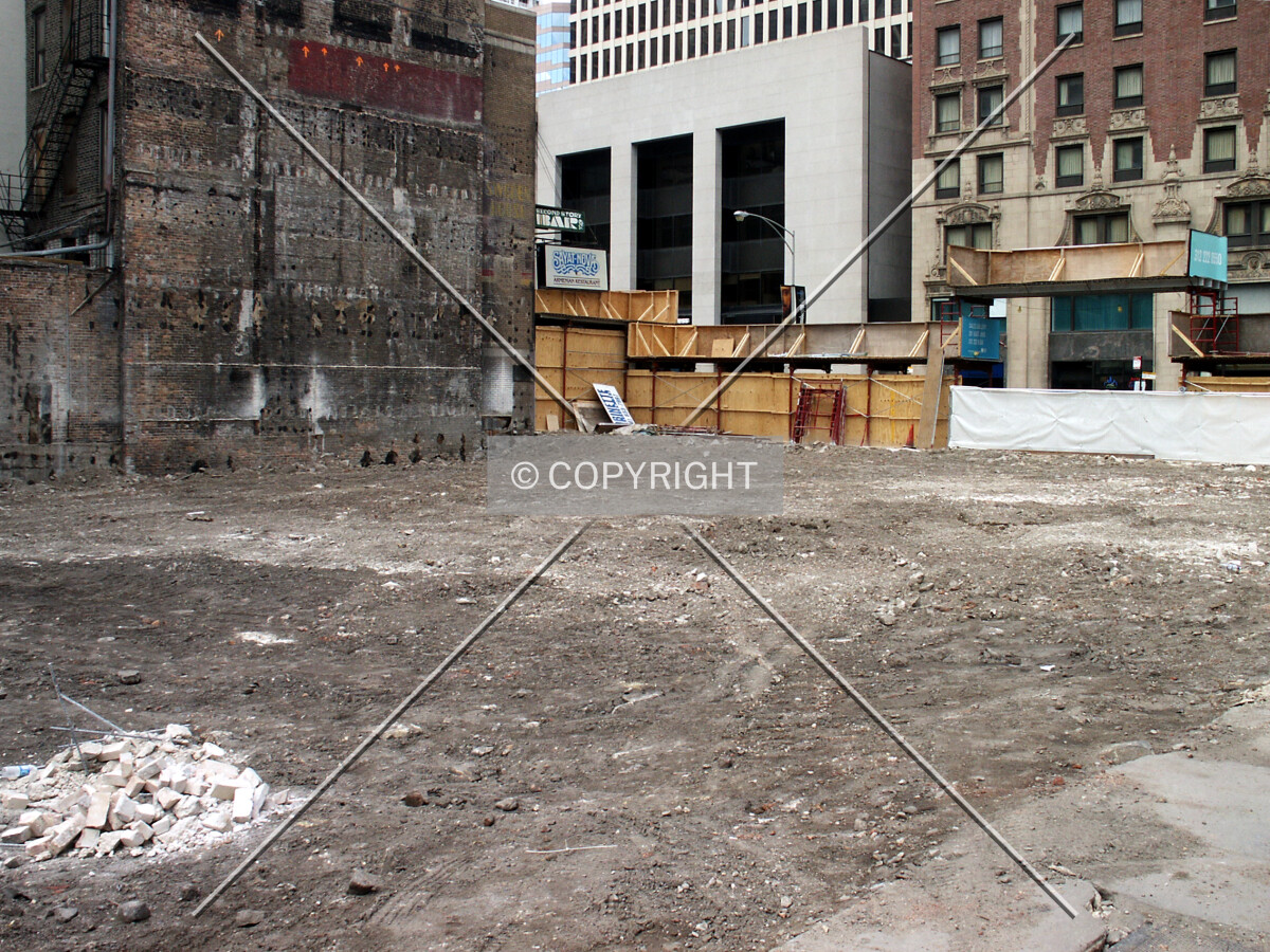 View from the southeast after demolition