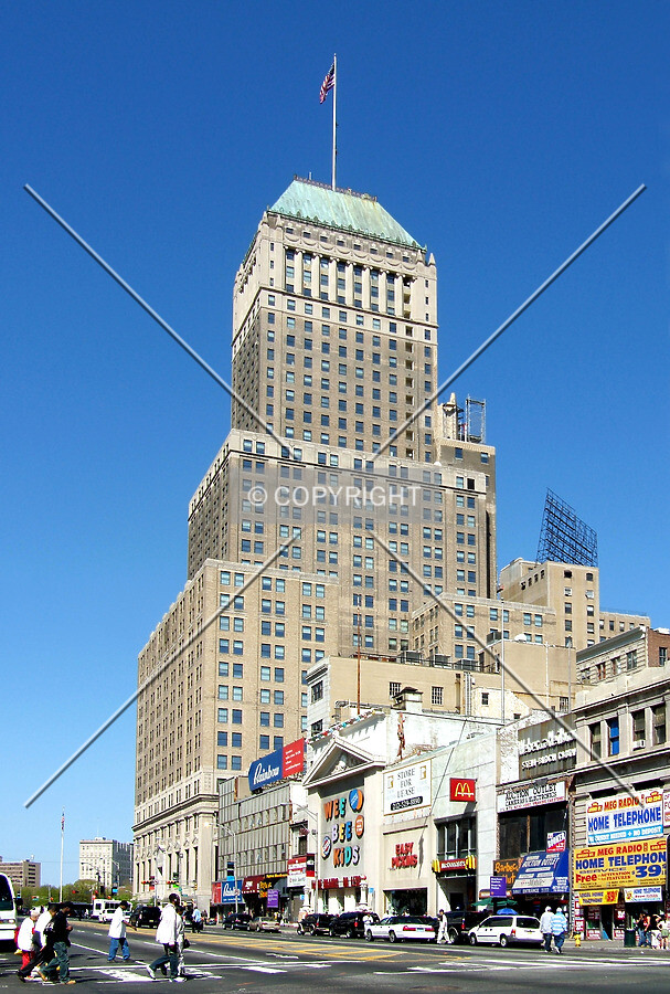 View from the southwest along Broad Street