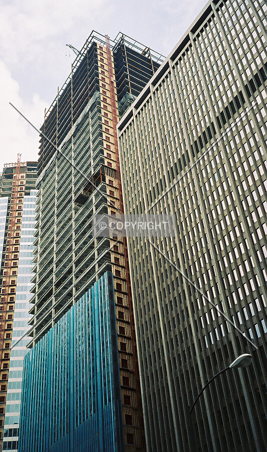 View from the southwest, from the intersection of Wacker Drive and Adams Street