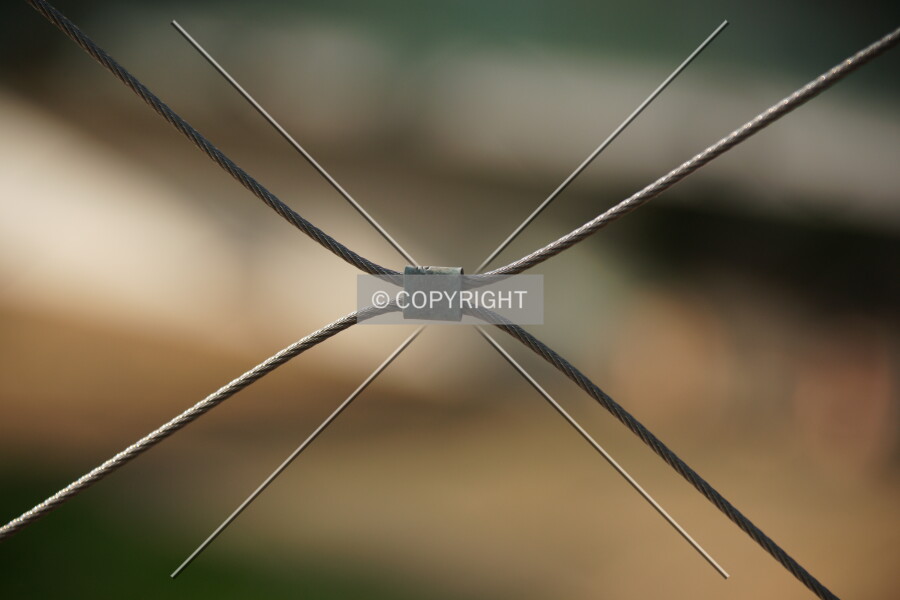 A detail of a fence