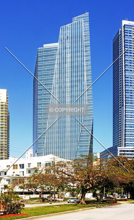 View from the south along Brickell Avenue