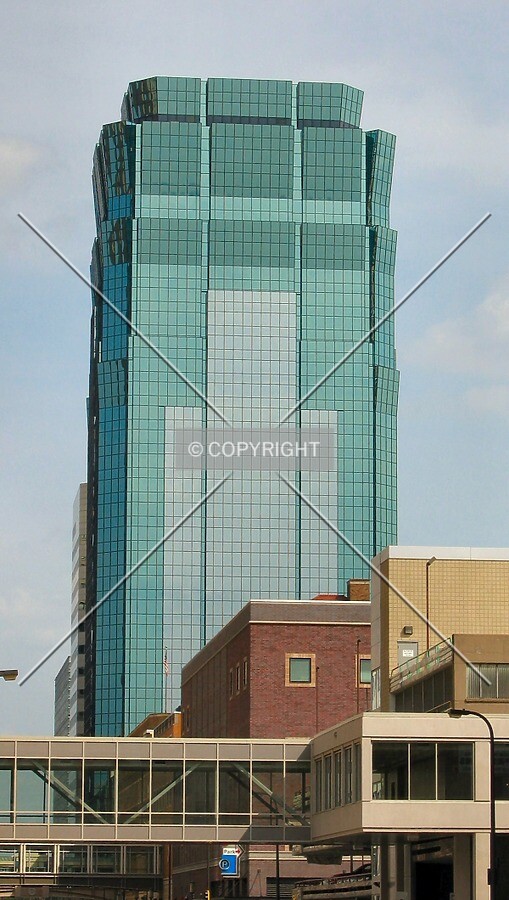 Distant view to the southeast along 9th Street