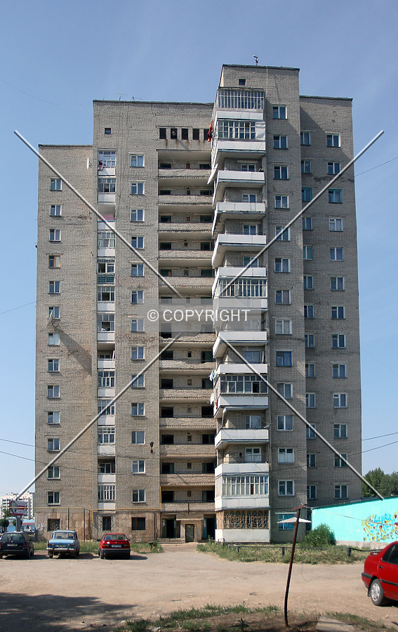 Full-height view from the east