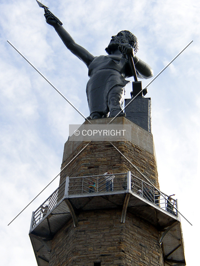 Birmingham’s “Iron Man” from the northwest