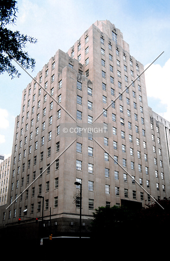 View from the southeast at Davie and Fayetteville streets