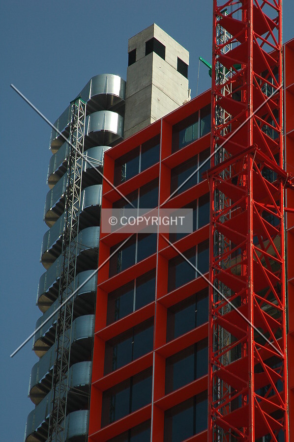 Emergency stairs and north core