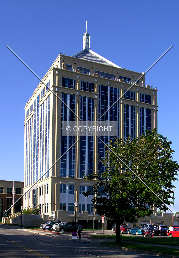 From across North 1st Street to the northeast