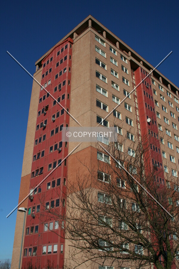 Looking up from the base