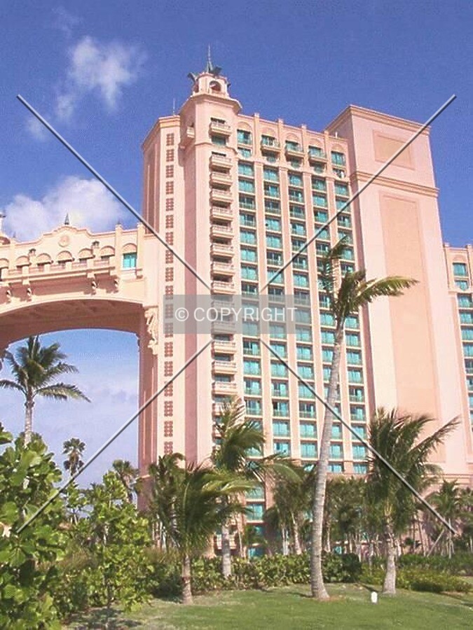 South facade with bridge
