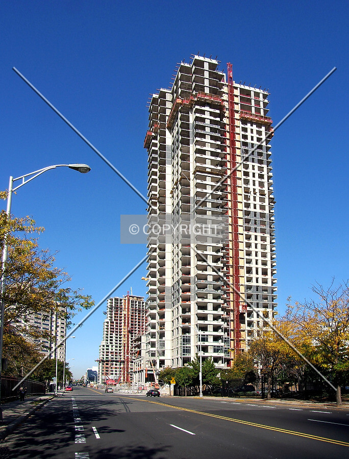 View from the southeast along Columbus Drive