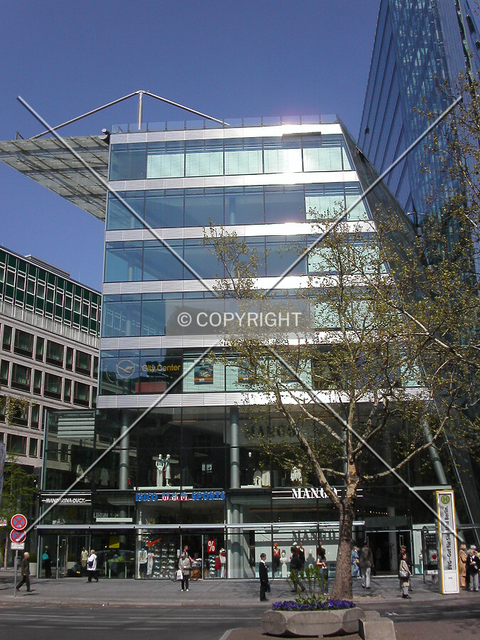 Street view of the southern side of the building