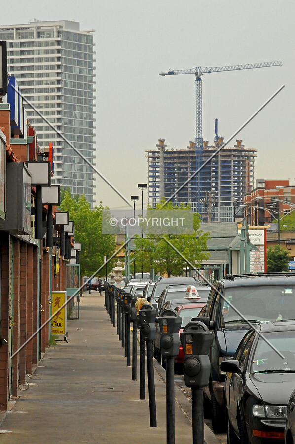 Looking northeast from Princeton Avenue in Chinatown