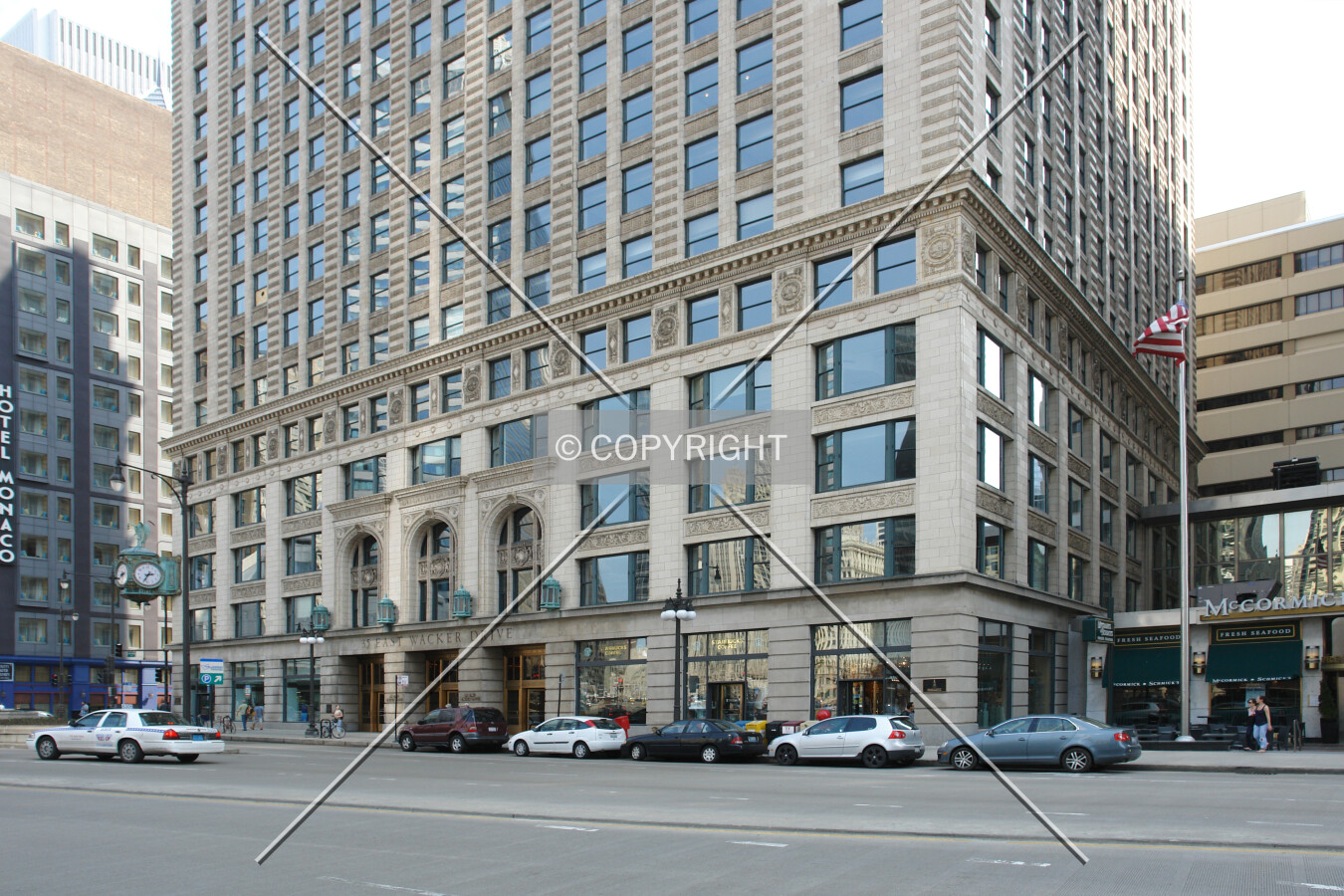 Base of 35 East Wacker Drive