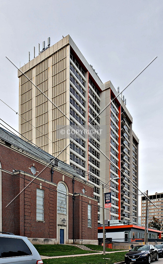 Southeast view during renovation; October 13, 2018