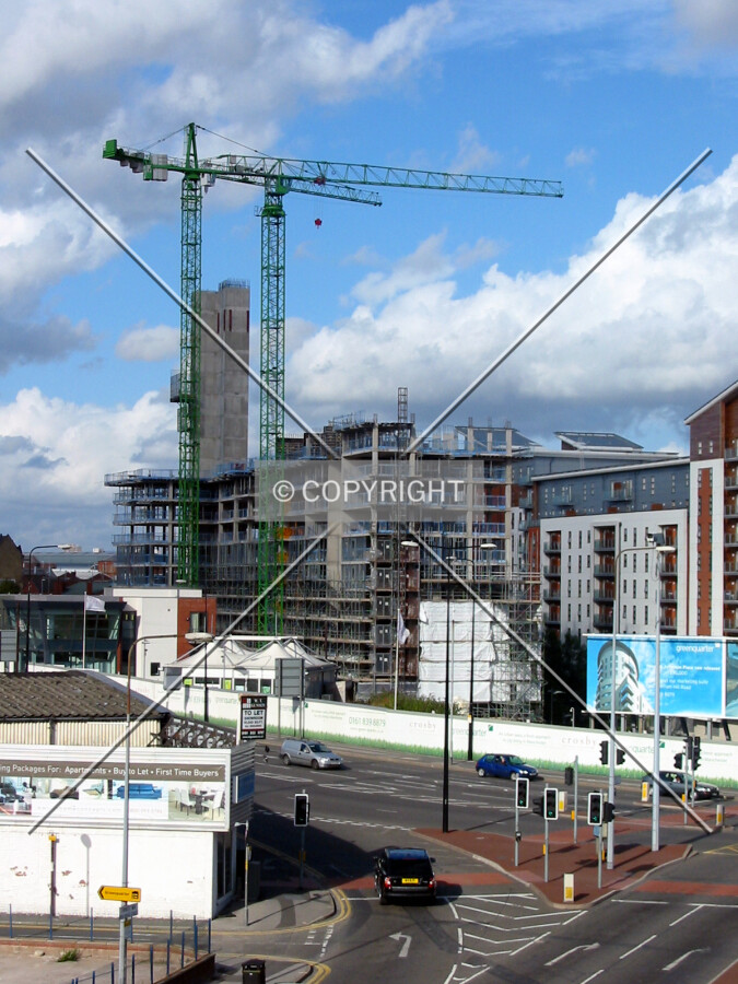 View with the neighbouring Green Quarter buildings