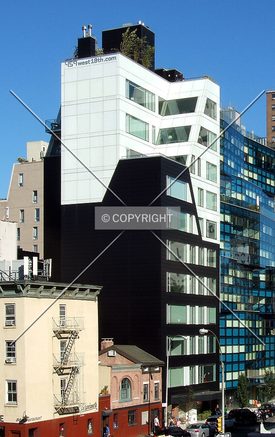 View from the west along 18th Street from the High Line