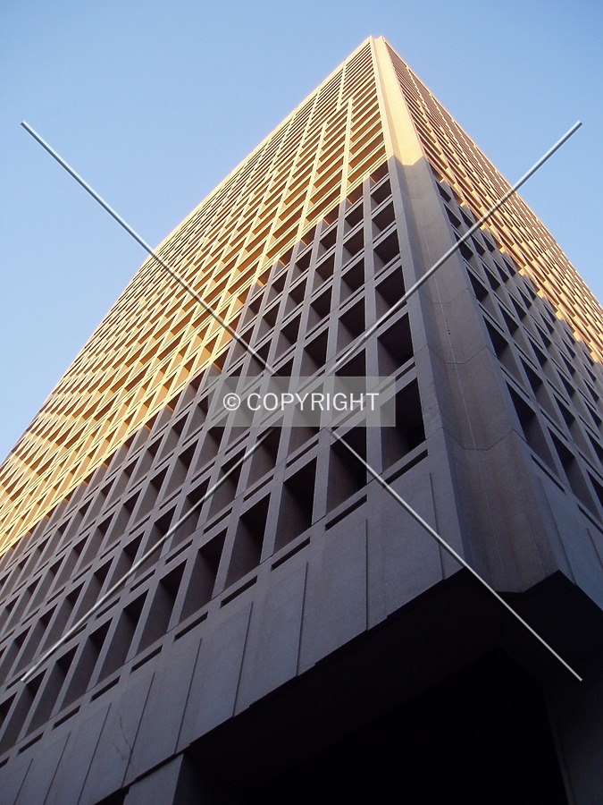 The southwest corner from below