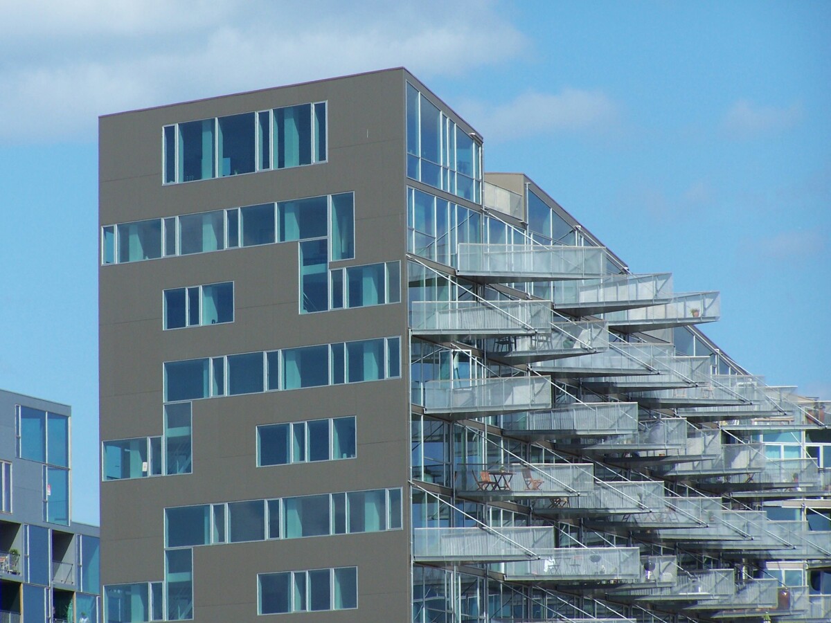 Facade facing the railtracks