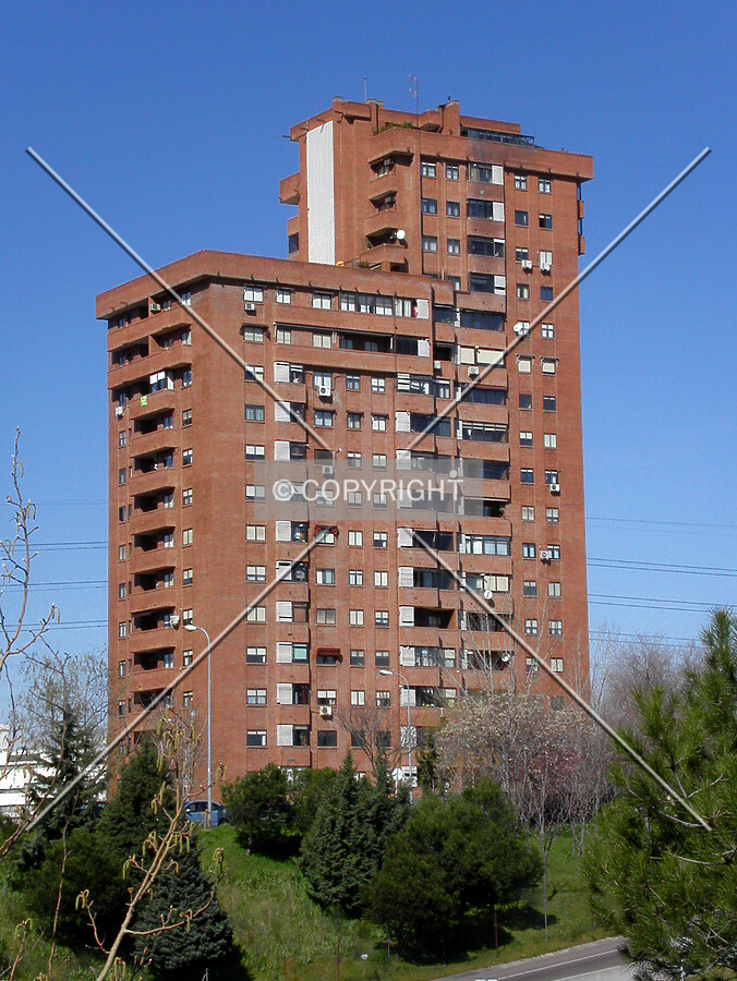 Building seen from the other side of M-30