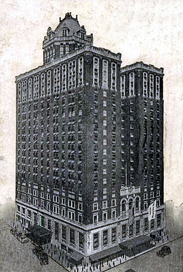 Vintage view from the southwest