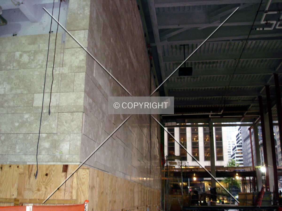 Lobby wall along 6th Avenue